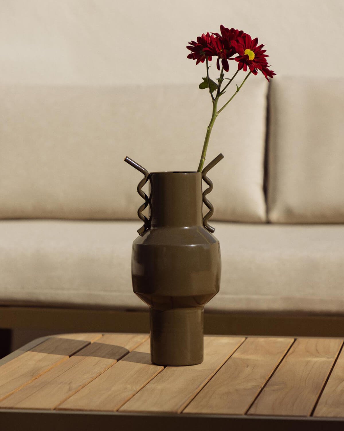 Metallvase (31,5 cm) Marci, Galeriebild 2