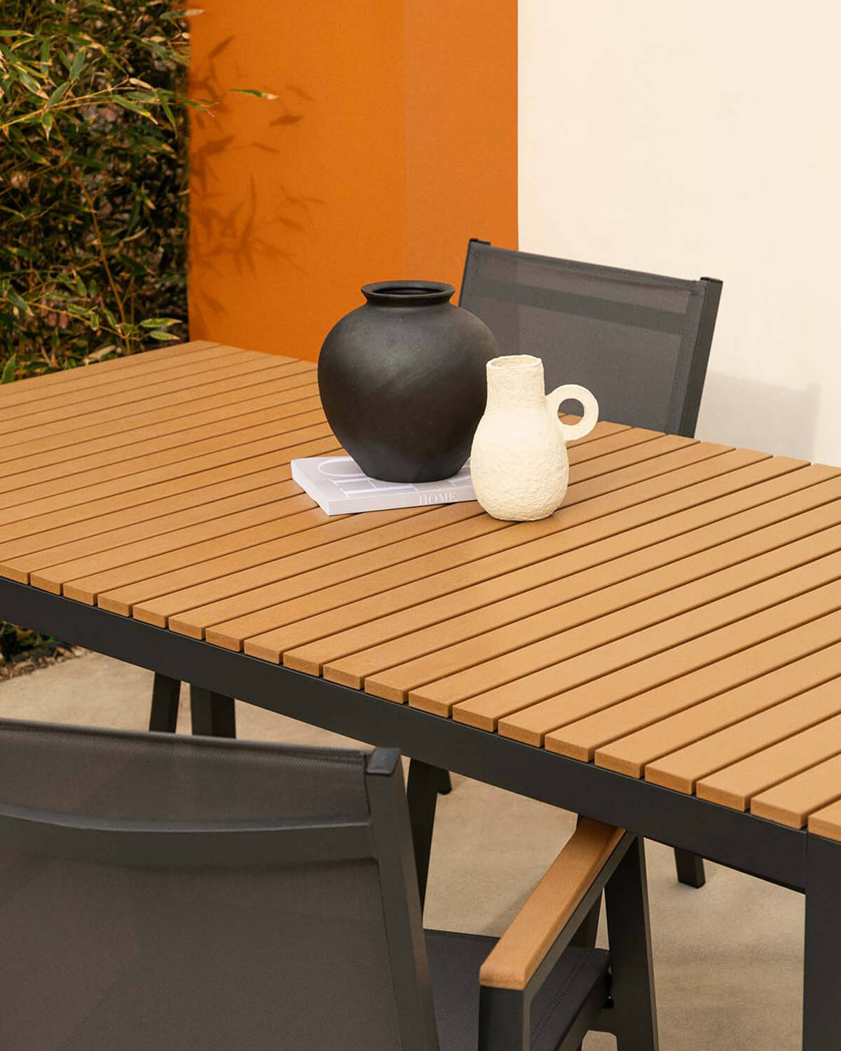 Korce Aluminium-Tischset (180 x 90 cm) und 4 Outdoor-Stühle, Galeriebild 3