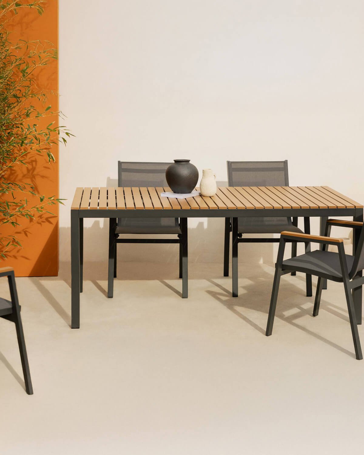 Korce Aluminium-Tischset (180 x 90 cm) und 6 Outdoor-Stühle, Galeriebild 2