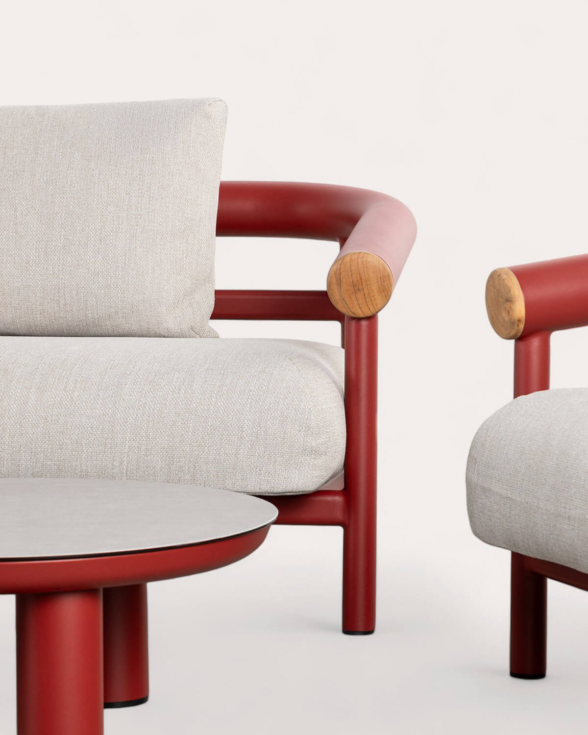 Cheryl Gartenset mit 3-Sitzer-Sofa, 2 Sesseln und Aluminium-Couchtisch, Galeriebild 6