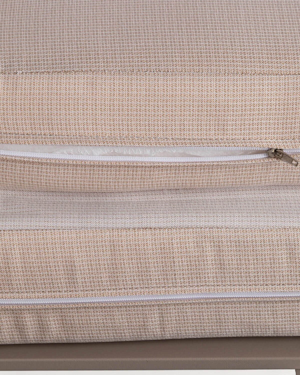 Kewin Liege-Doppelliege-Set und 2 Aluminium-Beistelltische (40x40 cm) Kreta Colors, Galeriebild 10