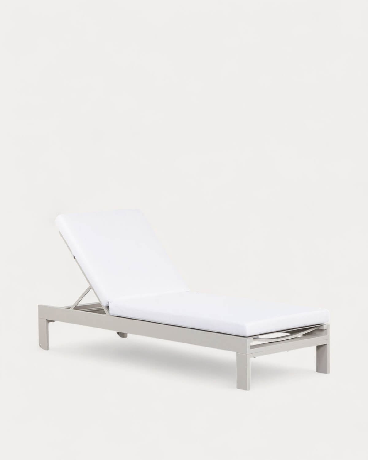 New Kreta Aluminium Liege mit Stoffkissen, Galeriebild 1