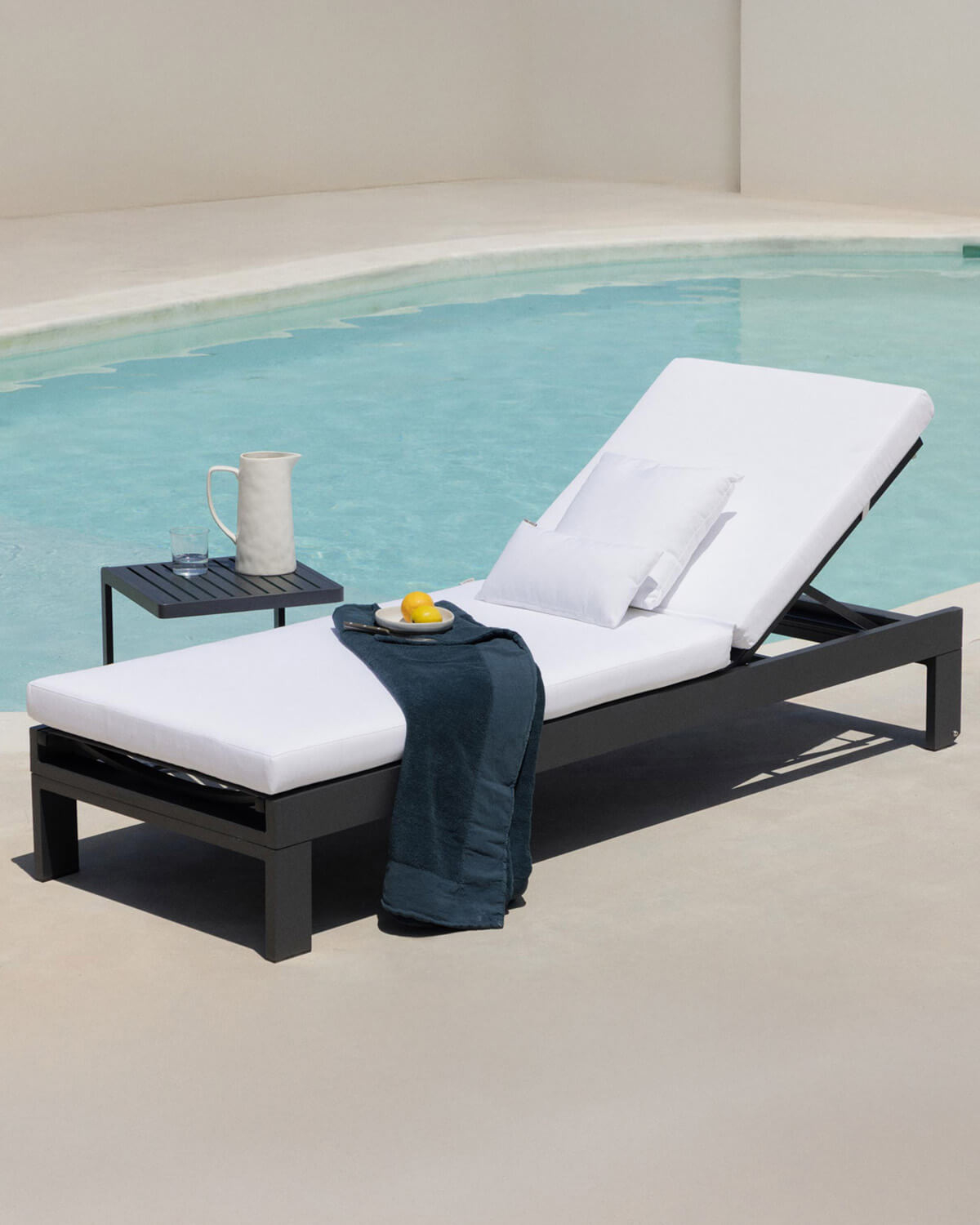 Verstellbare Sonnenliege mit 3 Kissen New Kreta, Galeriebild 2
