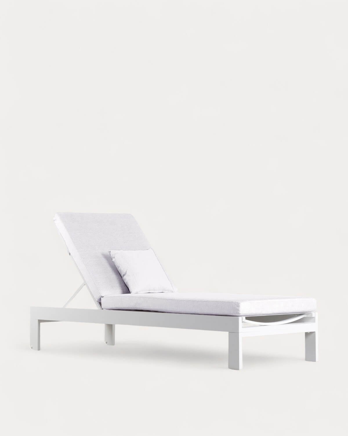 Sonnenliege mit abnehmbarem Kissen und quadratischem Kissen New Kreta, Galeriebild 1