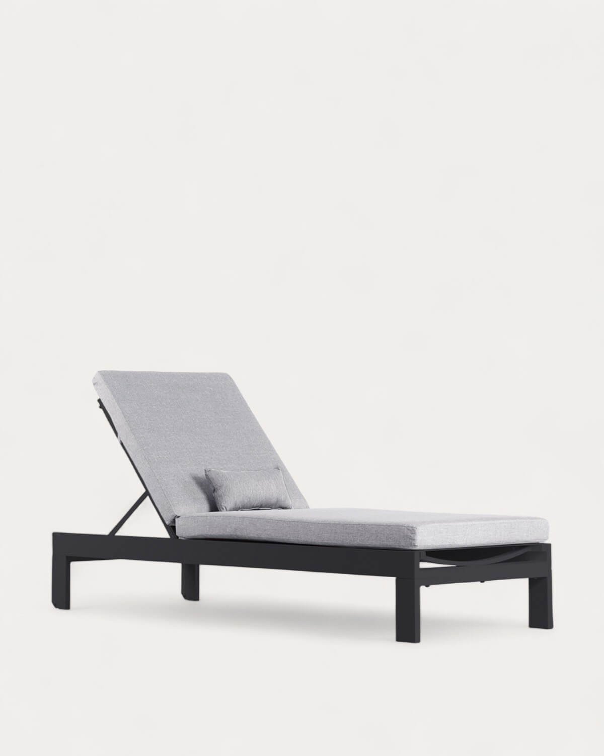 Liegestuhl mit abnehmbarem Kissen und rechteckigem Kissen Neu Kreta, Galeriebild 1