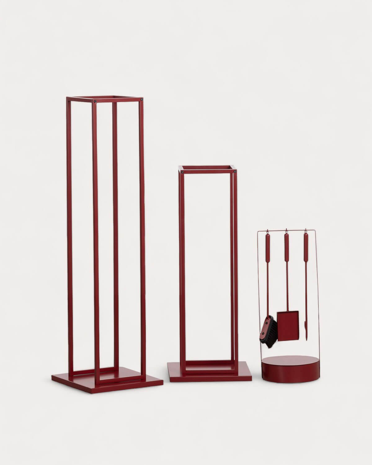 Set mit 2 Lior-Kaminholzhaltern und Zubehör, Galeriebild 1