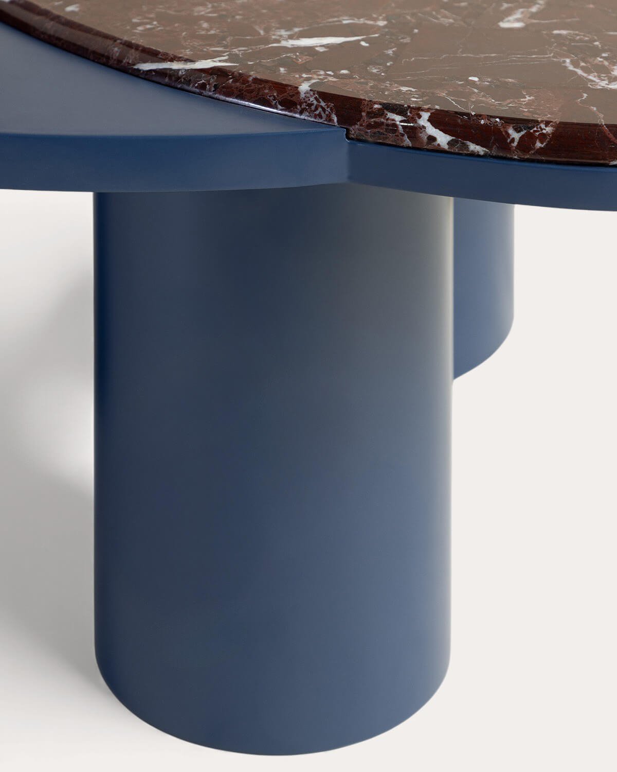 Couchtisch aus Marmor und Holz (80x73 cm) Zenia, Galeriebild 3