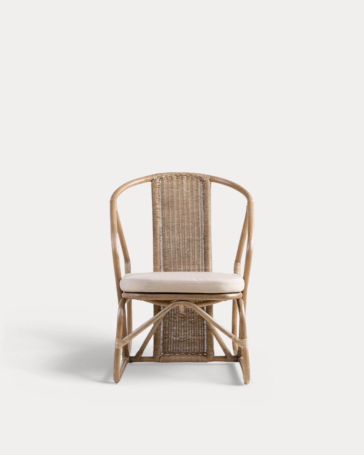 Natürlicher Rattansessel mit Kissen Nhua, Galeriebild 4