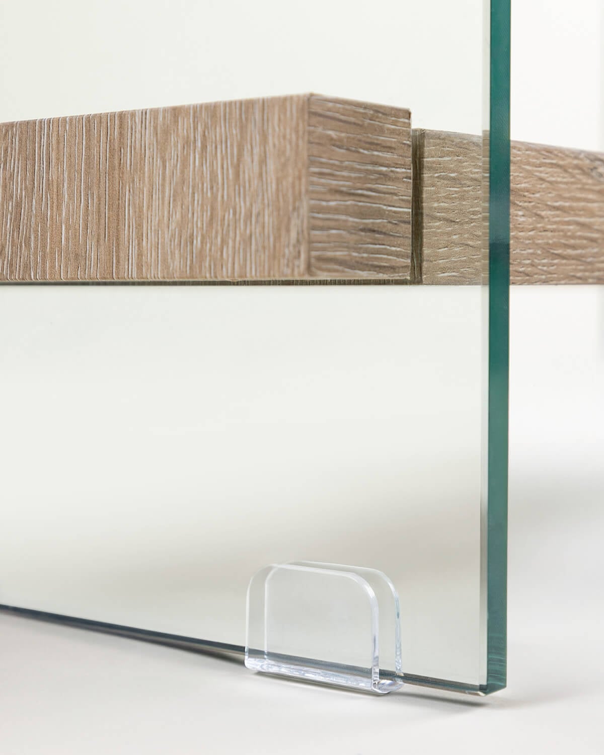 Regal 180x90 cm aus Glas und Holz Layers, Galeriebild 9