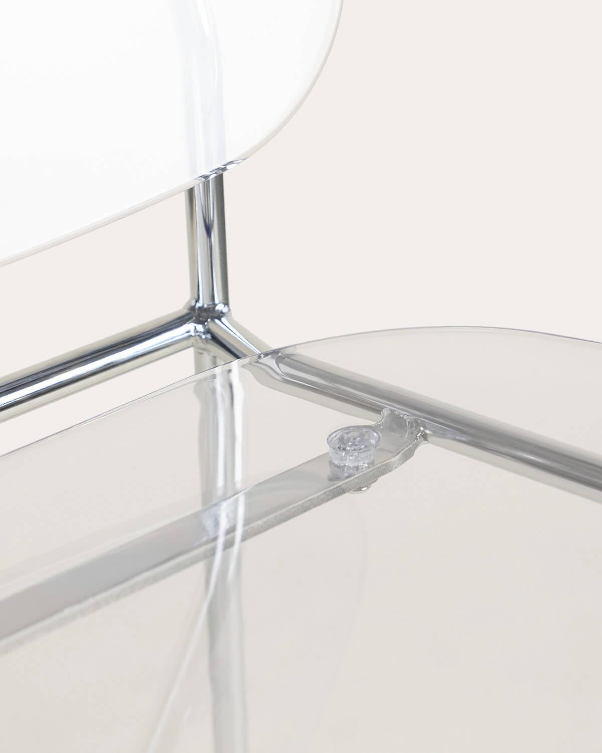 Pack Sie 2 Hohe Hocker aus Polyethylen und Metall (77 cm) Pinha, Galeriebild 4