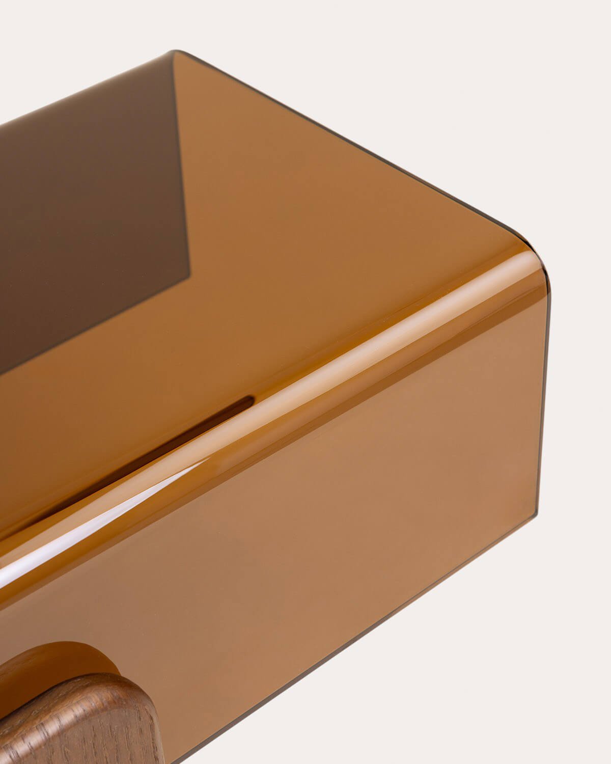 TV-Schrank aus Gebogenem Glas und Holz Clery, Galeriebild 7