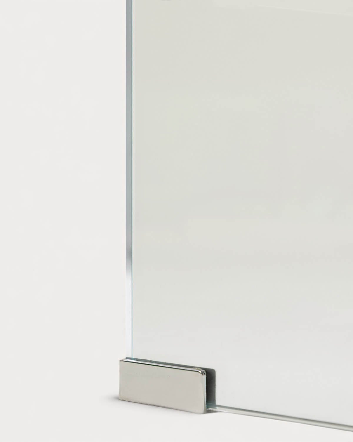 Rechteckiger Nachttisch aus gehärtetem Glas (47x36 cm) Endil, Galeriebild 6