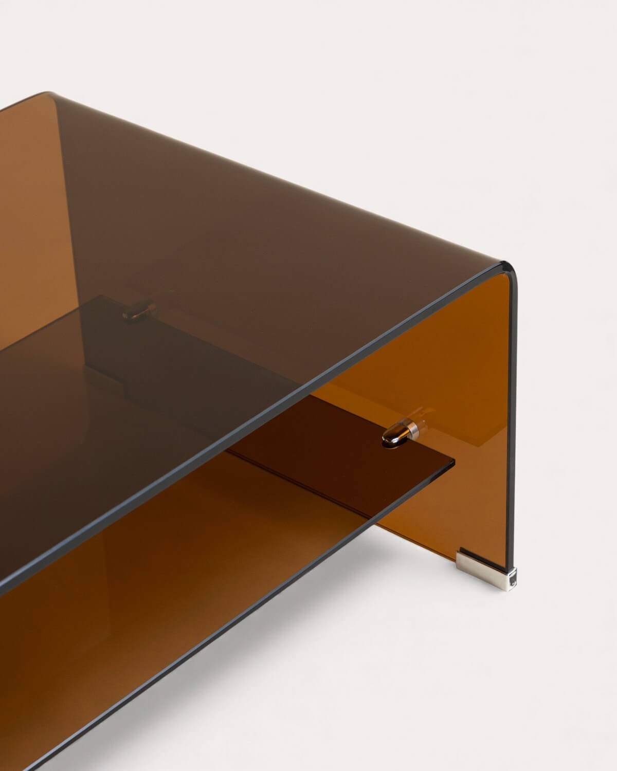 Rechteckiger Couchtisch aus Gehärtetem Glas (110,5 x 55,5 cm) Endil, Galeriebild 6