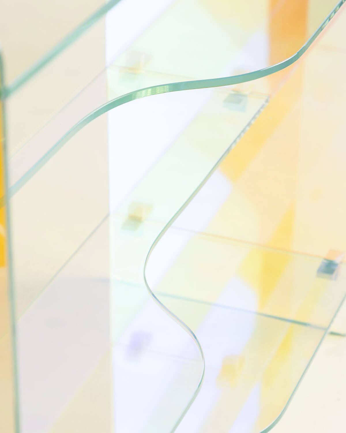 Ablage aus gehärtetem Glas (110x40 cm) Iris , Galeriebild 7