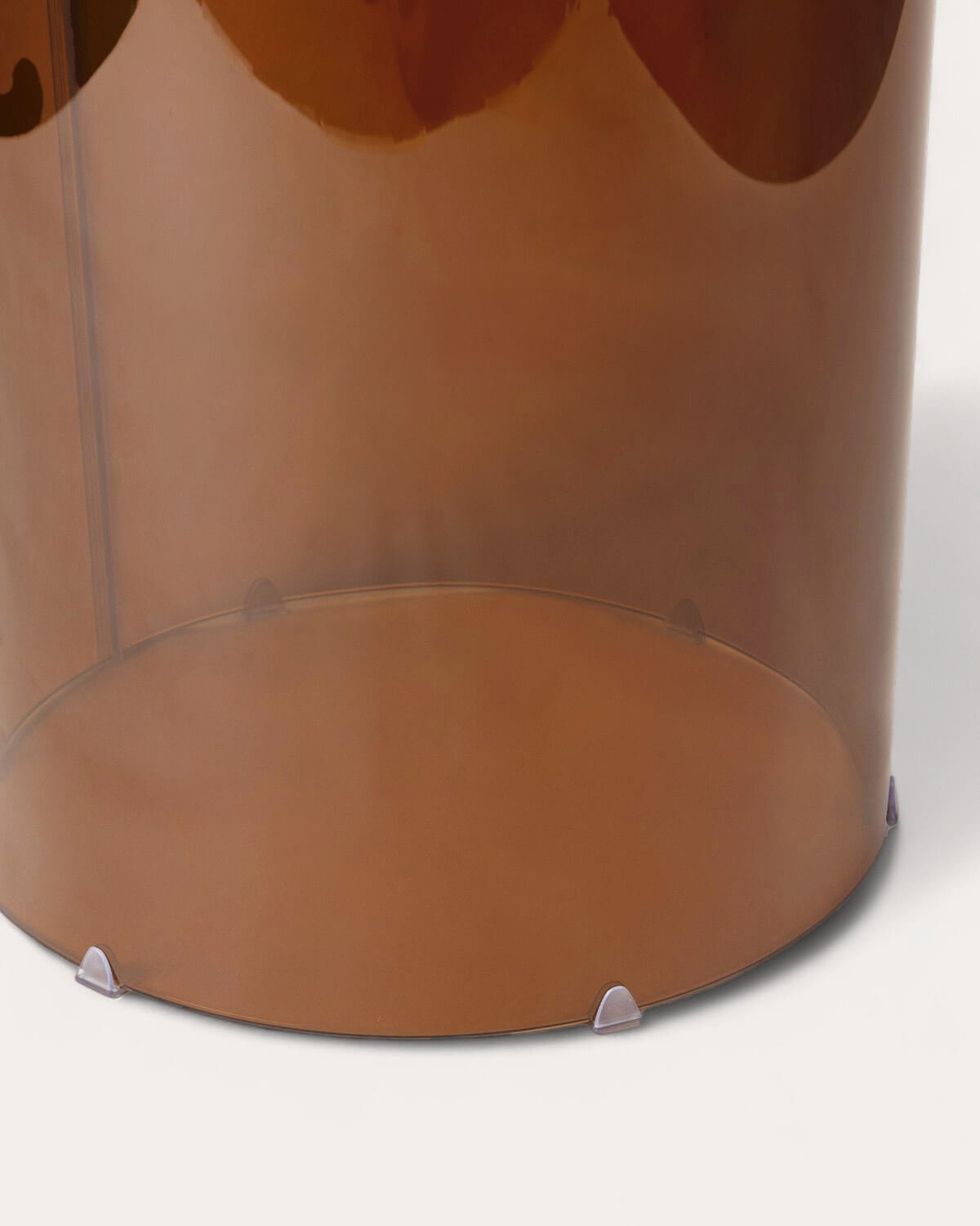 Set aus Rundem Gehärtetem Glas (Ø140 cm) Kolu Esstisch und 4 Stühlen aus Polycarbonat Zuera , Galeriebild 10