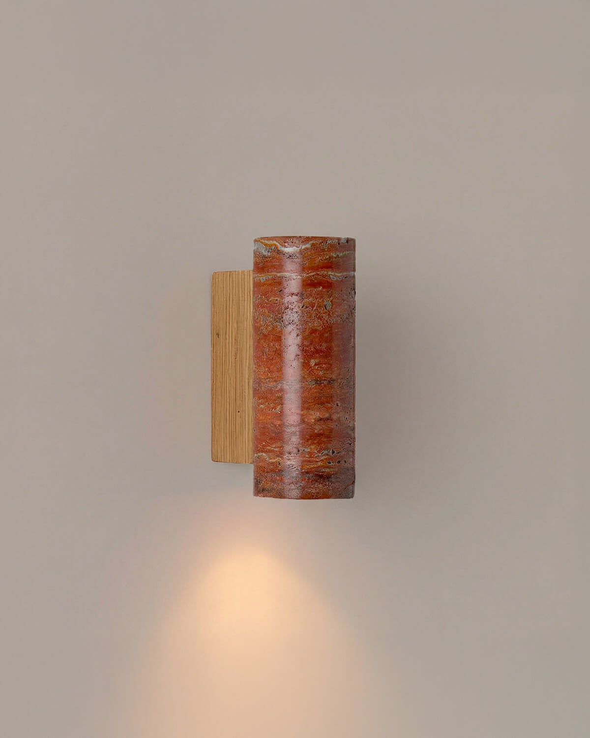 Eriel Travertin-Marmor-Wandleuchte, Galeriebild 2