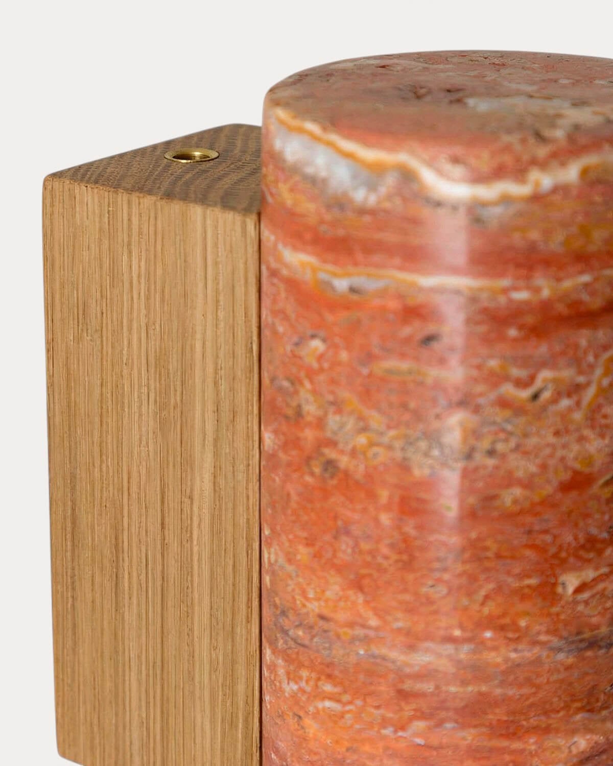 Eriel Travertin-Marmor-Wandleuchte, Galeriebild 4