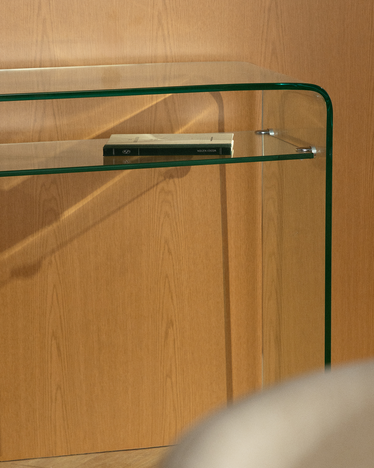 Rechteckige Flurkonsole 110x36 cm aus gehärtetem Glas Endil, Galeriebild 3
