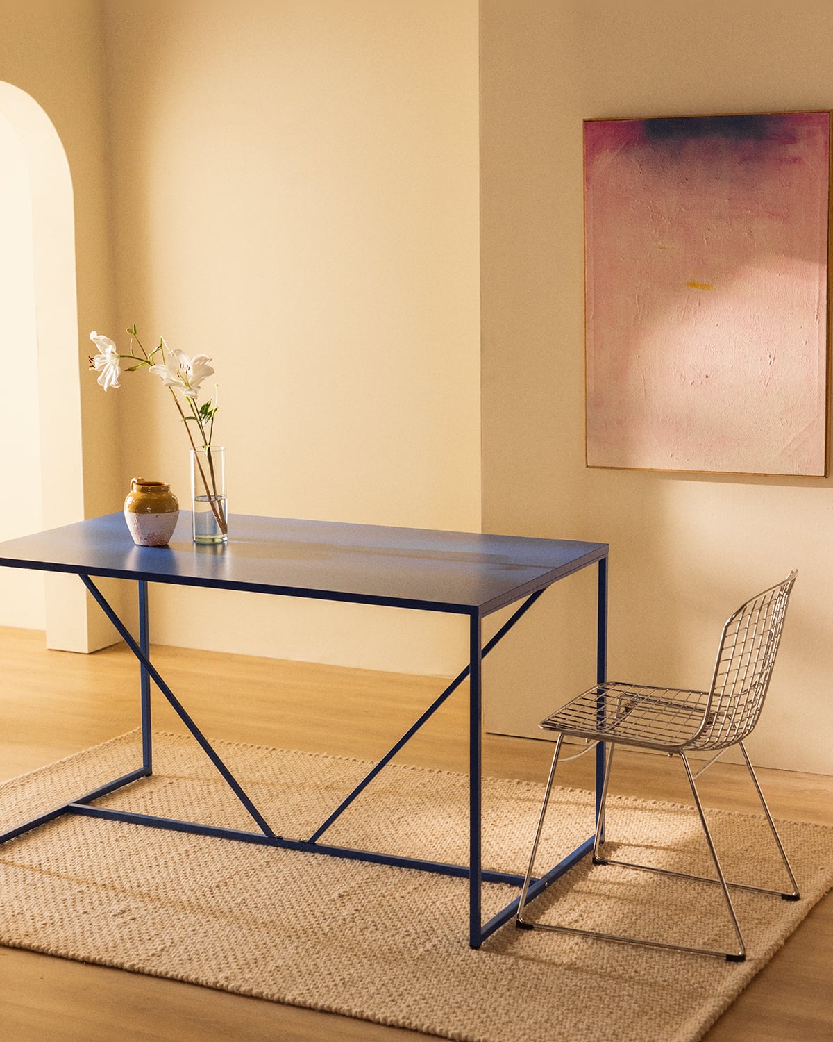 Esstisch aus Laminiertem Stahl (140x80 cm) Ibiza, Galeriebild 2