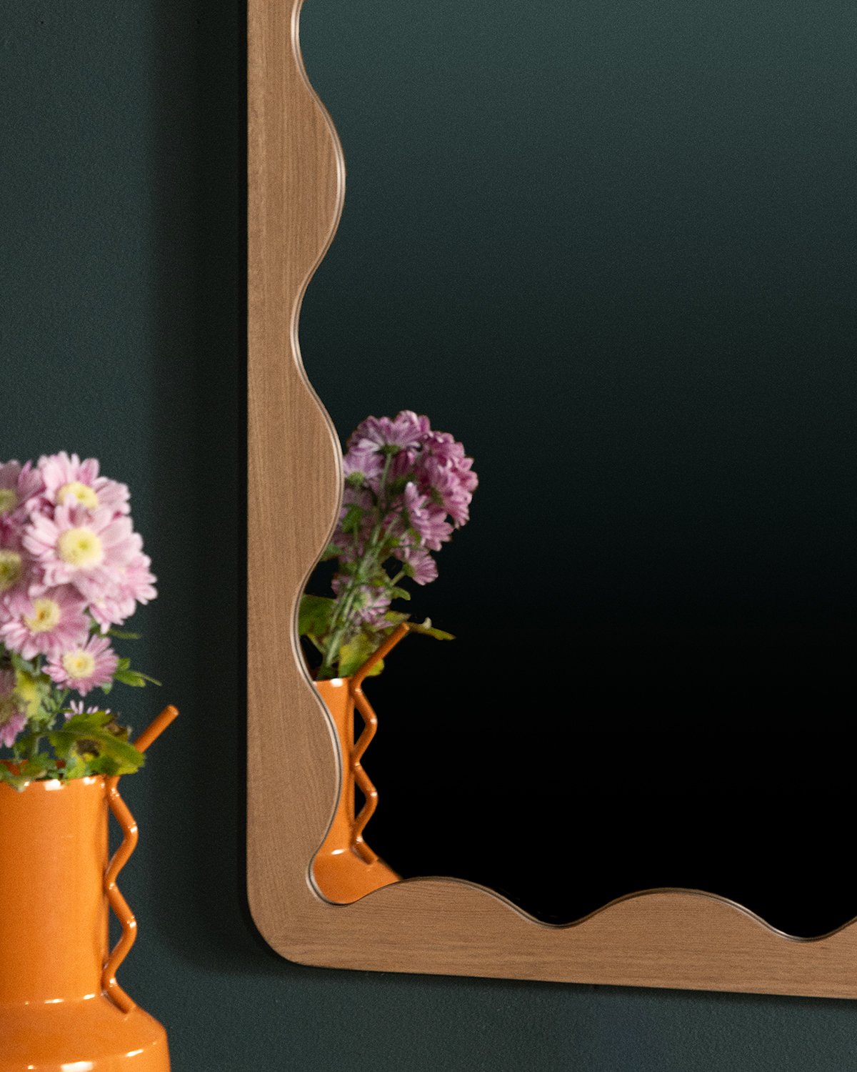 Rechteckiger Wandspiegel aus Holz (106x76 cm) Arali , Galeriebild 3