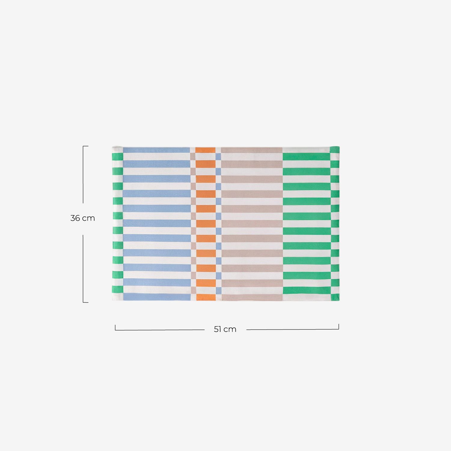 Untersetzer aus Baumwolle (51x36 cm) Pilu, Ma&szlig;e