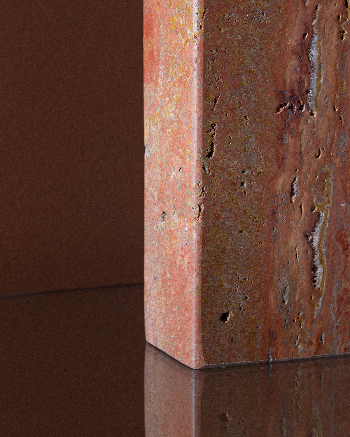 Tischlampe aus Travertinmarmor und Leinen Filipa, Galeriebild 6