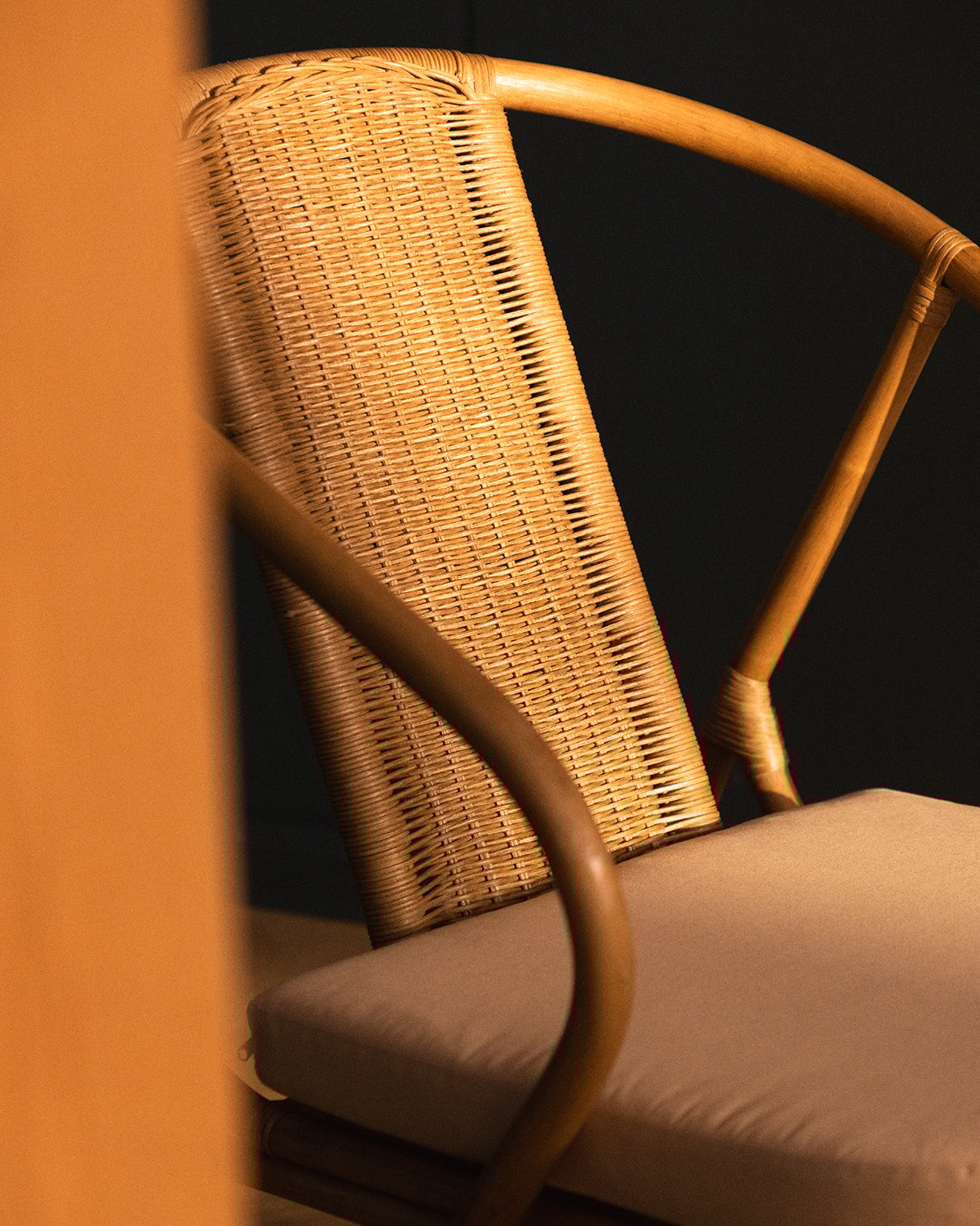 Natürlicher Rattansessel mit Kissen Nhua, Galeriebild 3