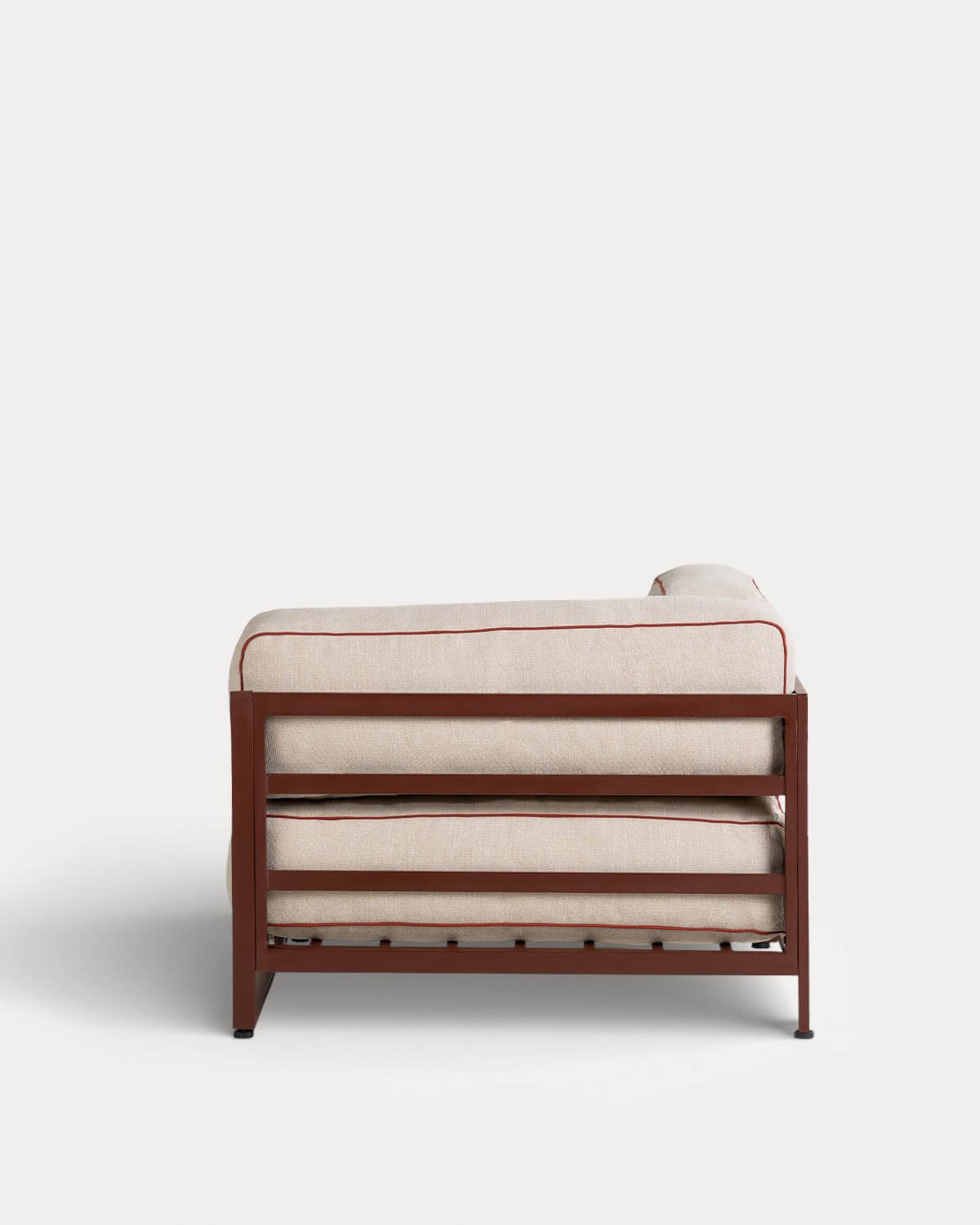 Eck-Gartenmodul aus Metall und Stoff für modulares Sofa Kristen, Galeriebild 3