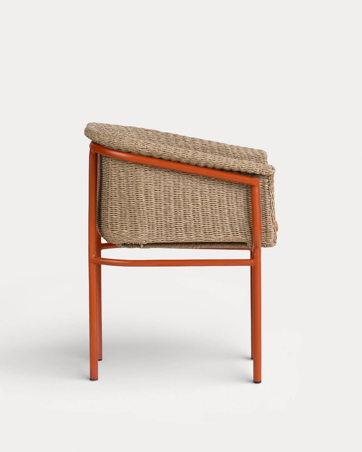 2er-Pack Esszimmerstühle aus Metall und Rattan Caitlyn, Galeriebild 4