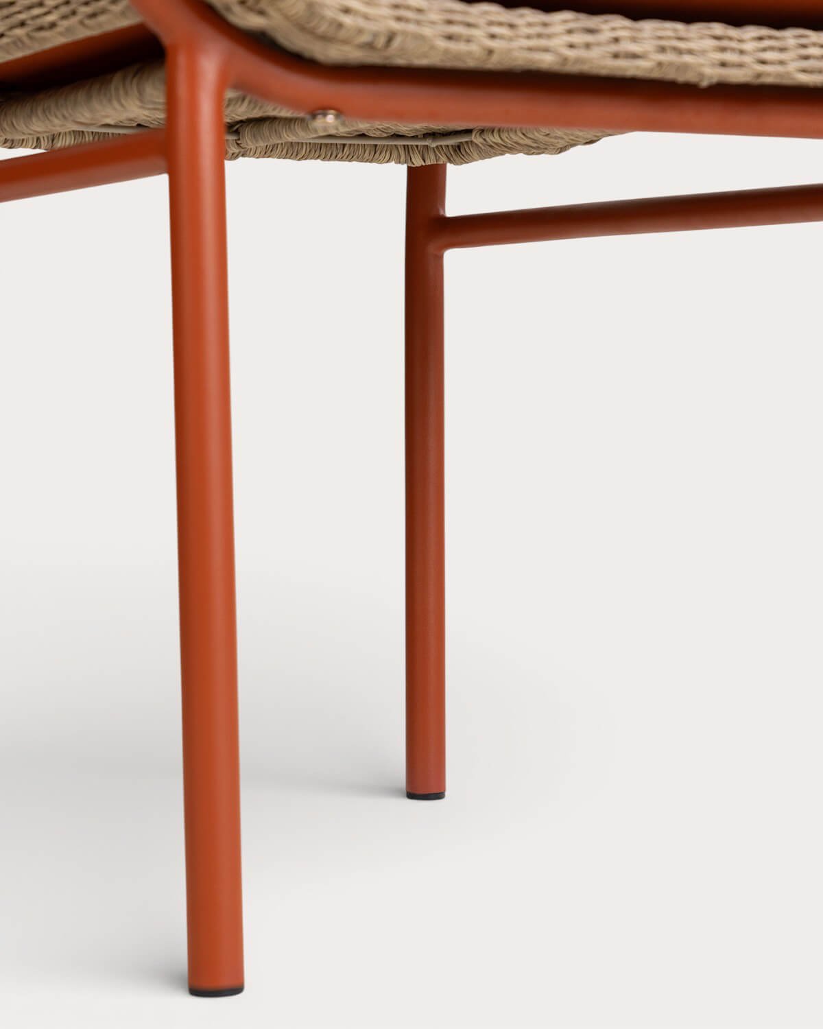 2er-Pack Esszimmerstühle aus Metall und Rattan Caitlyn, Galeriebild 8