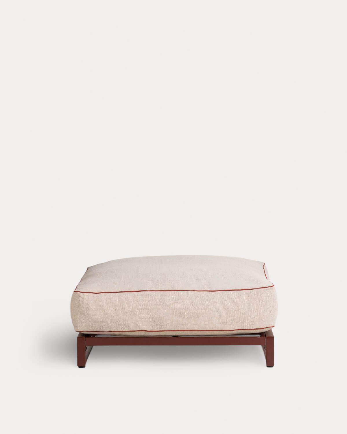 Gartenpouf-Modul aus Metall und Stoff für modulares Sofa Kristen