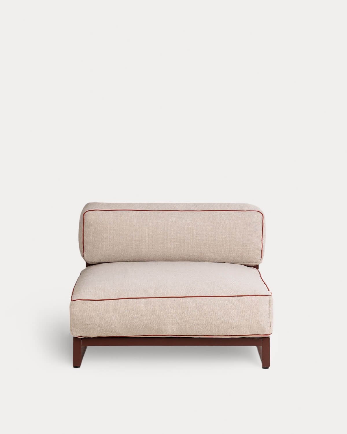 Modulares Sofa aus Metall und Stoff Gartencenter-Modul Kristen, Galeriebild 4