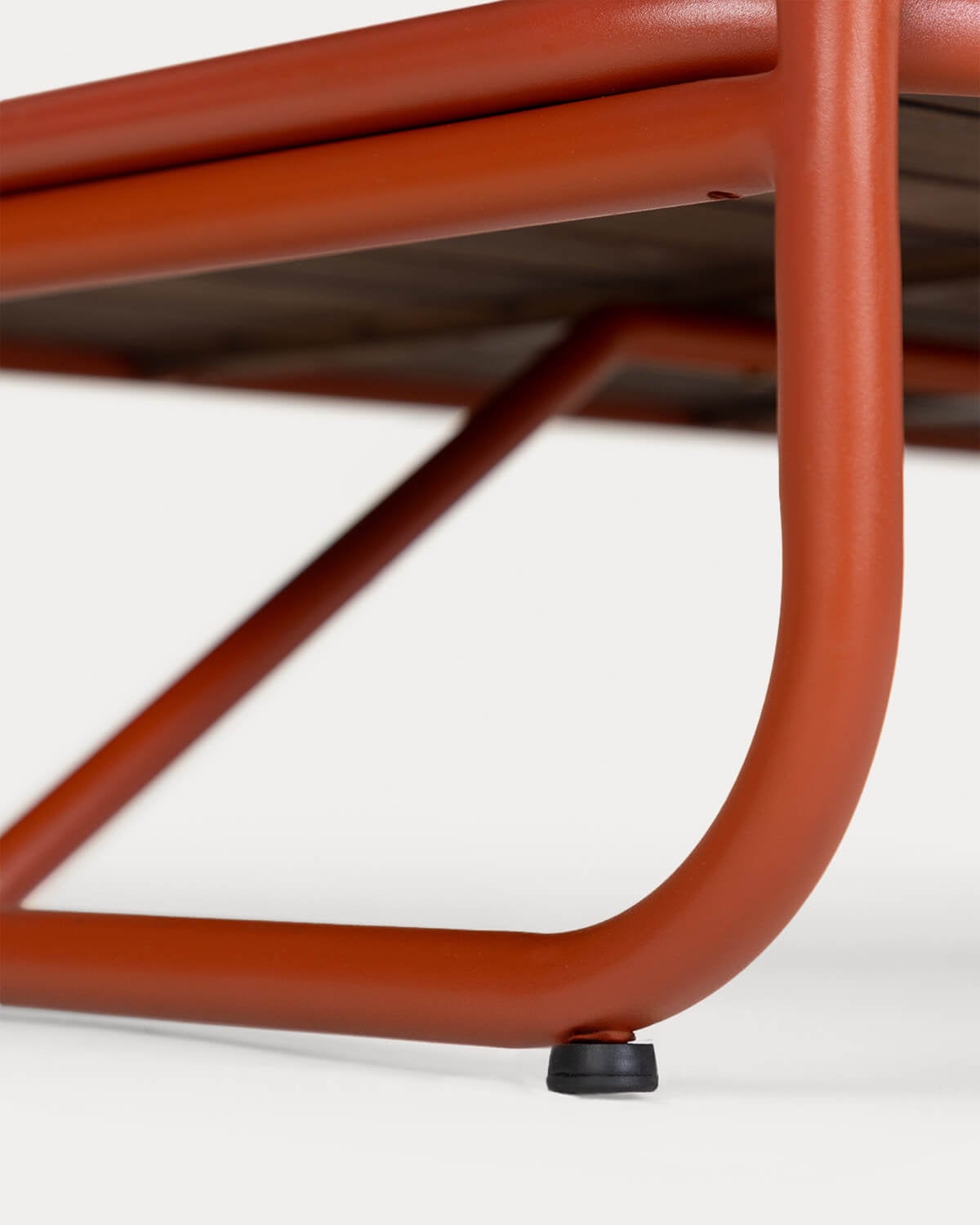 Rechteckiger Outdoor-Couchtisch aus Akazienholz und Metall (110x60 cm) Ahrus, Galeriebild 8