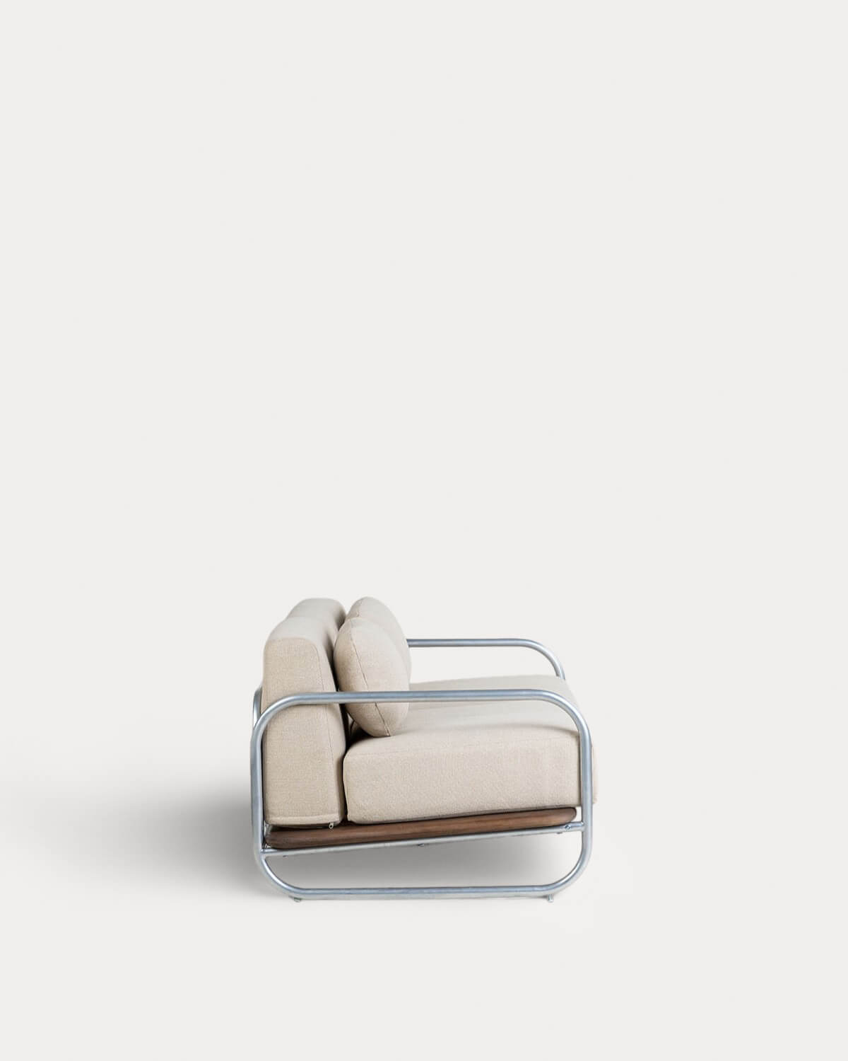 2-Sitzer Gartensofa aus Metall und Stoff Ahrus, Galeriebild 2