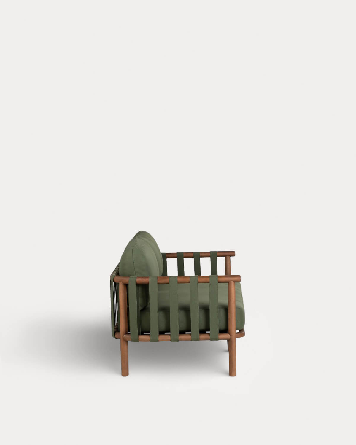 2-Sitzer-Gartensofa aus Eukalyptusholz und Stoff Edvard, Galeriebild 2