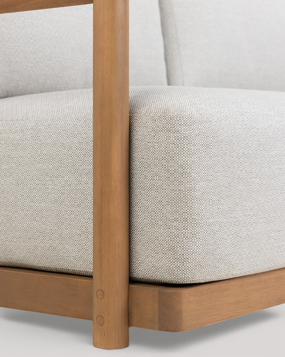 2-Sitzer-Gartensofa aus Eukalyptusholz und Stoff Elnes, Galeriebild 4