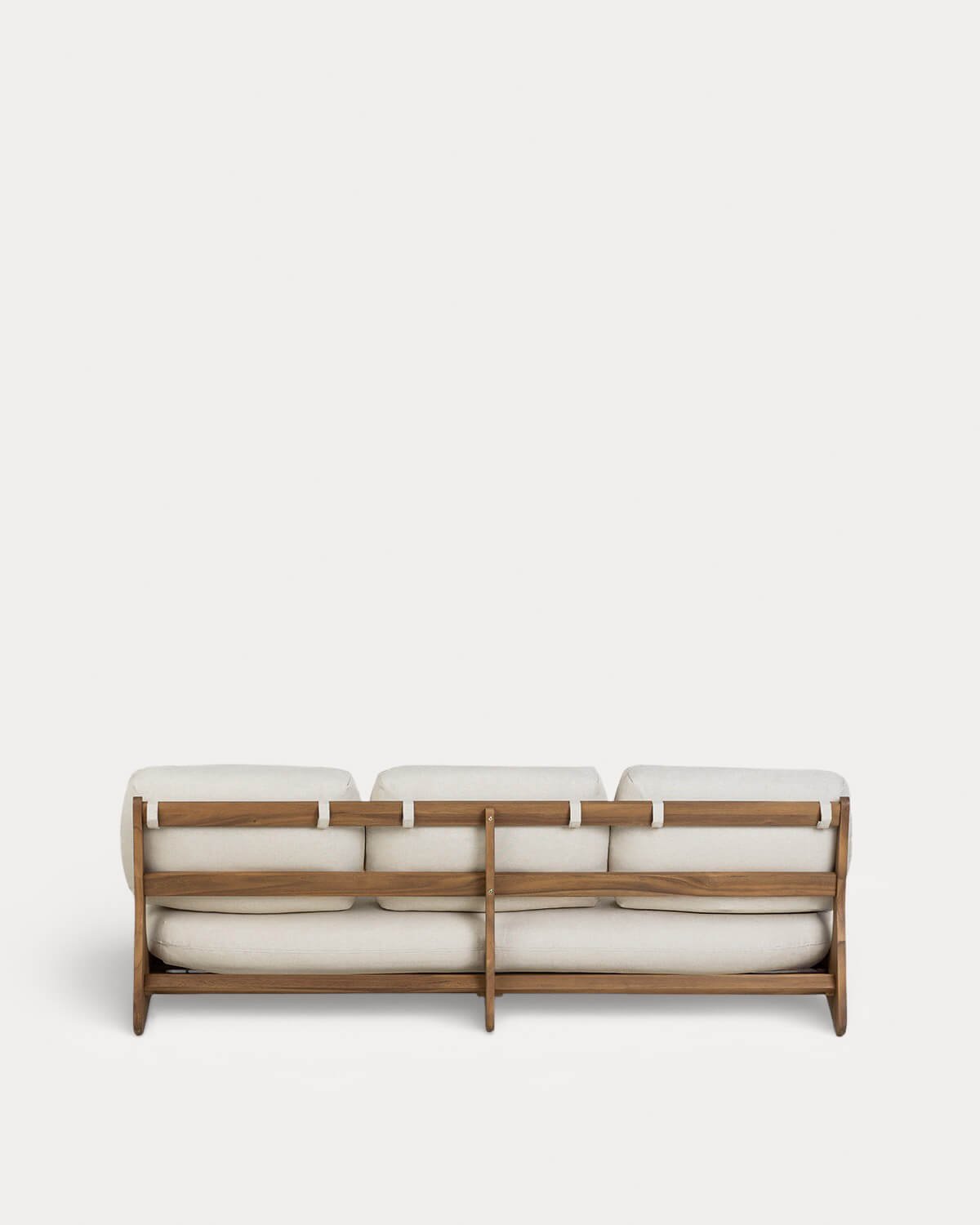 3-Sitzer-Gartensofa aus Akazienholz und Stoff Lorent, Galeriebild 3