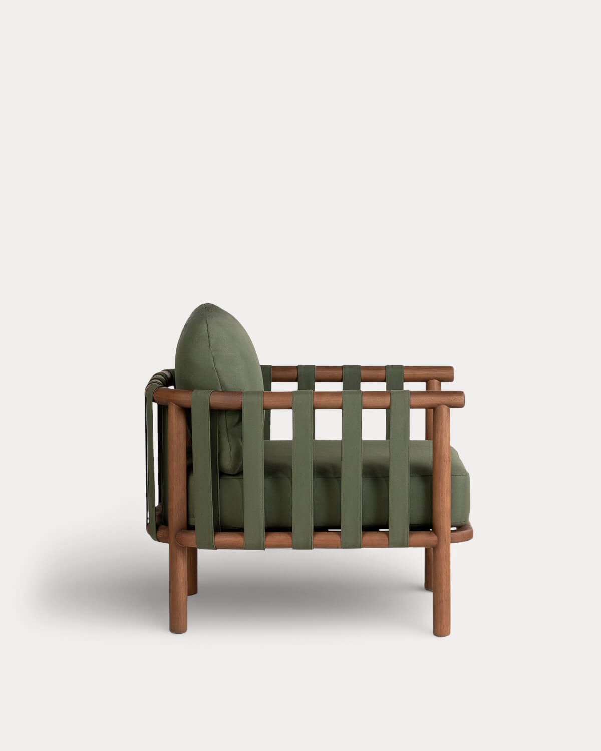 2er-Pack Gartensessel aus Eukalyptusholz und Stoff Edvard, Galeriebild 2