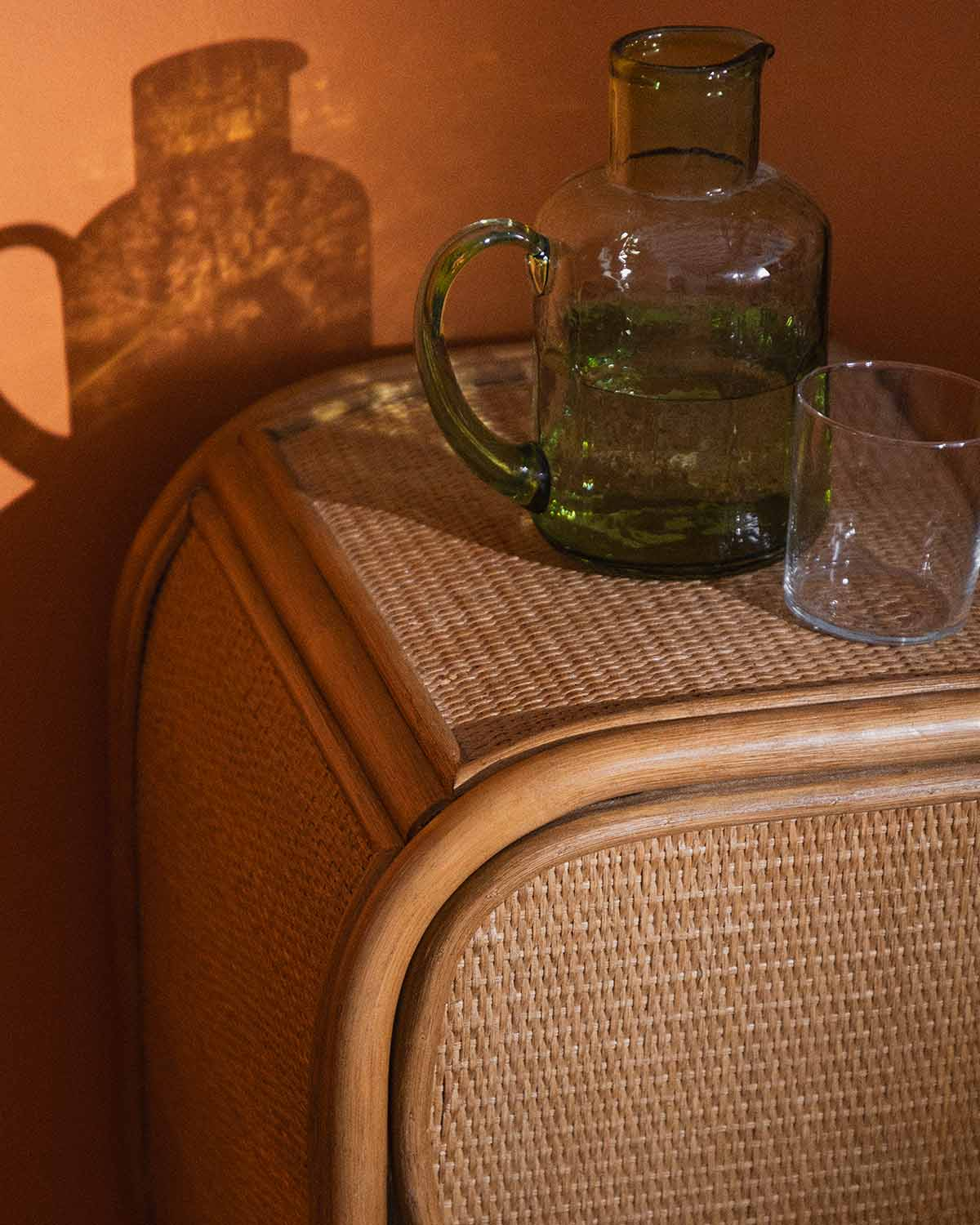 2er-Pack Nachttische aus Naturrattan mit Schublade (41x41 cm) Maisie, Galeriebild 3