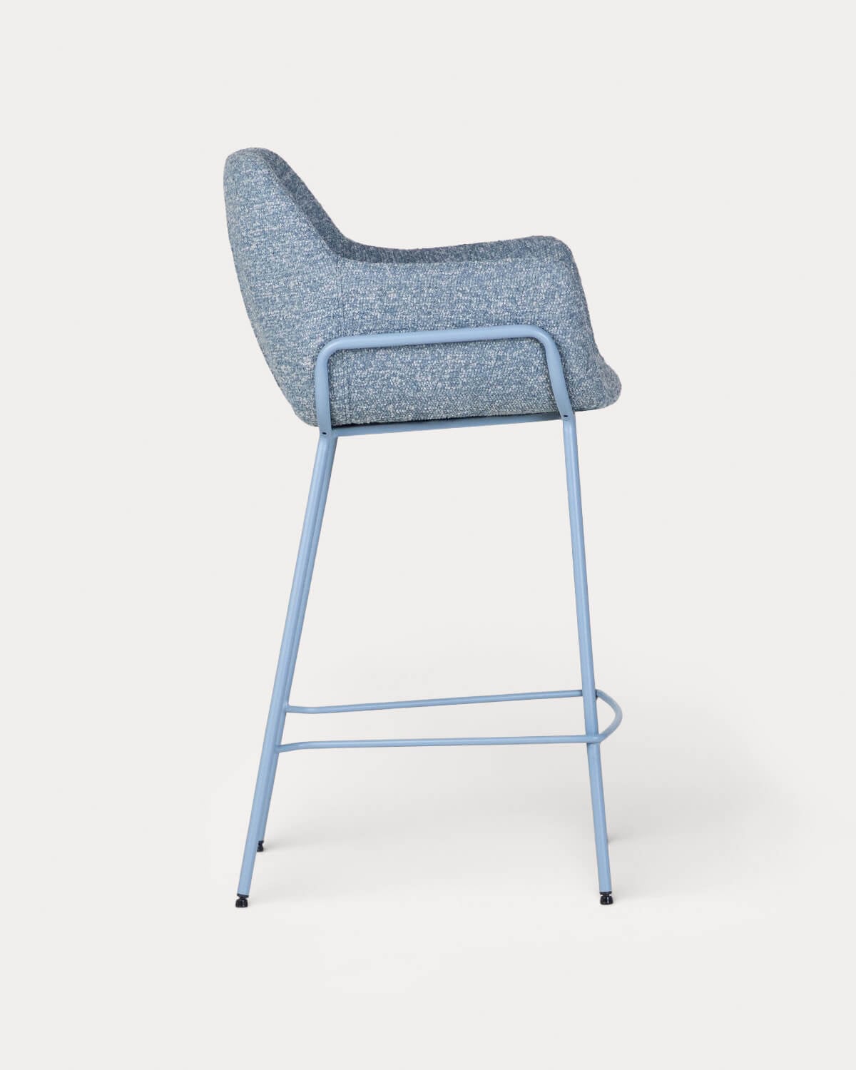 2er-Pack Barhocker aus Stoff und Metall Oisin, Galeriebild 2