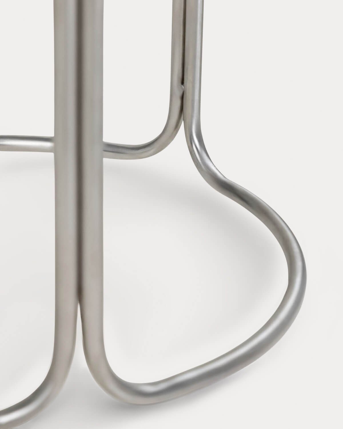 Runder Couchtisch aus Metall und Gehärtetem Glas (Ø80 cm) Massia, Galeriebild 6