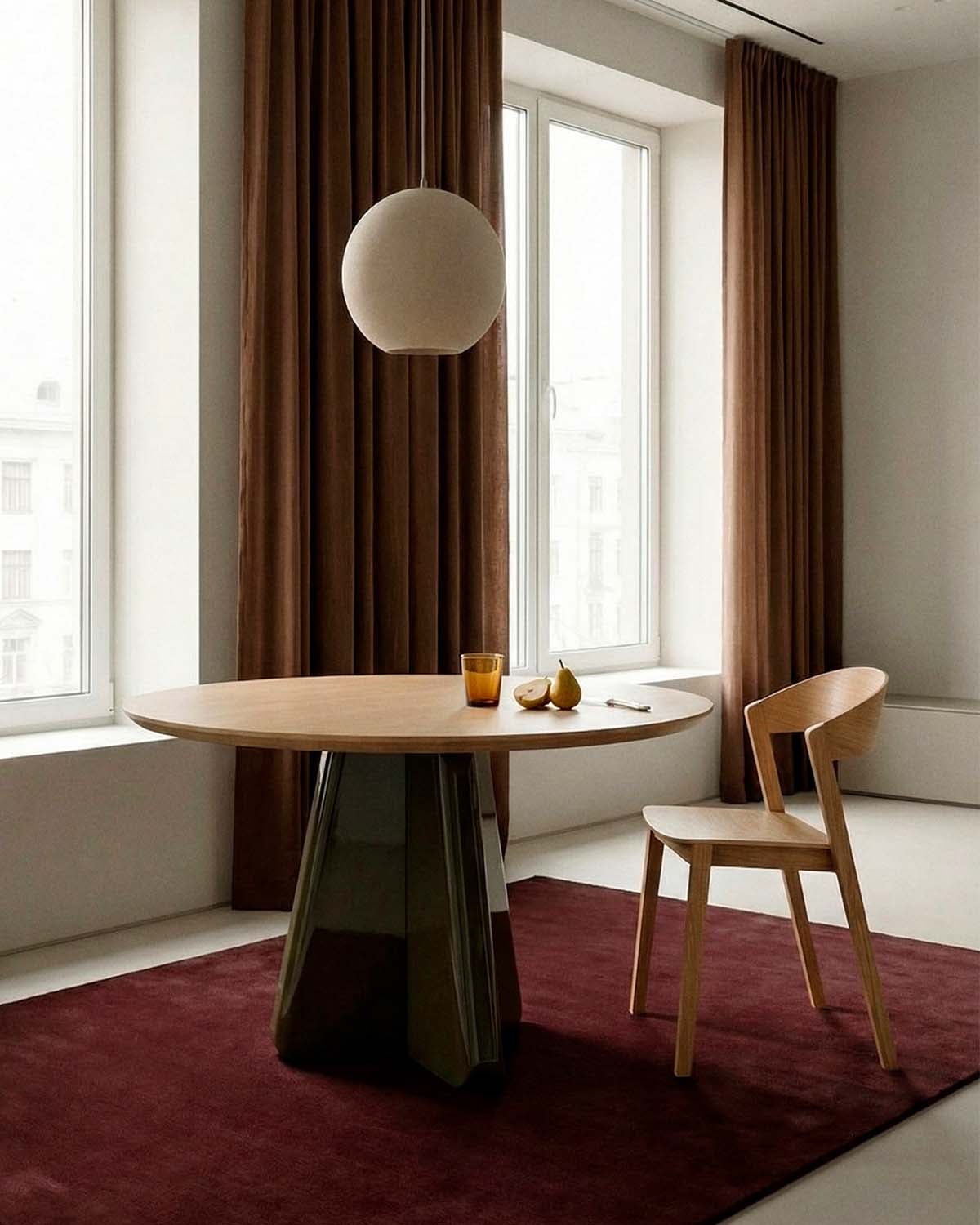 Runder Esstisch aus Holz (Ø120 cm) Roxenna, Galeriebild 2