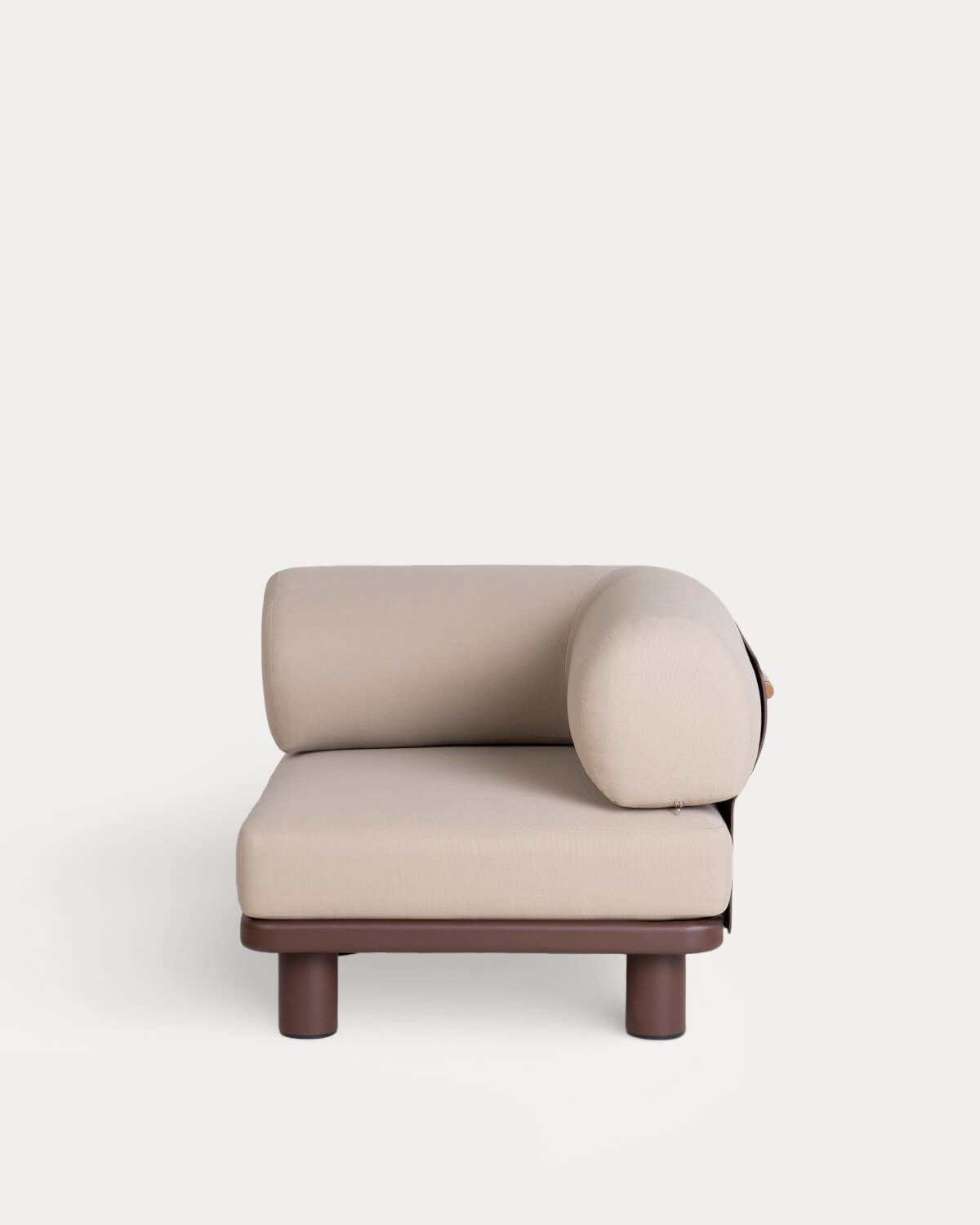 Eck-Gartenmodul aus Aluminium und Stoff für Modulare Sofas Lantana, Galeriebild 2