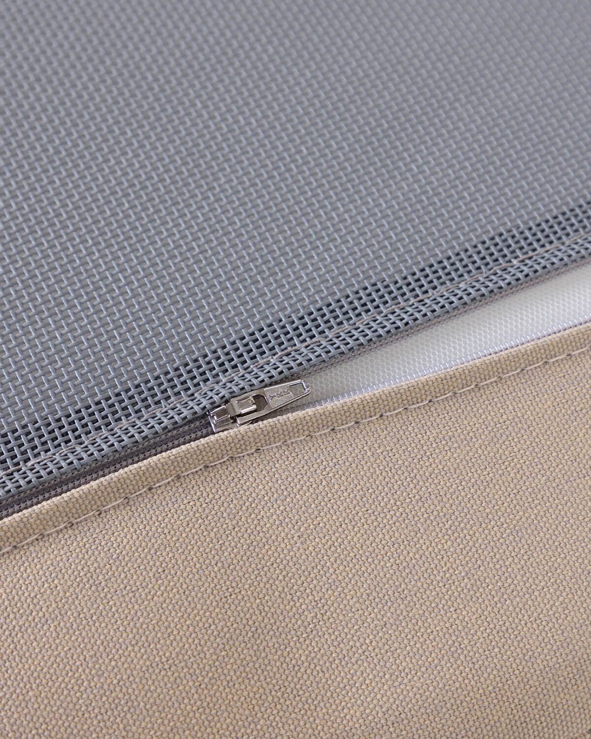 2-Teiliges Modulares Gartensofa mit Eck- und Mittelmodul aus Aluminium und Stoff Lantana, Galeriebild 4