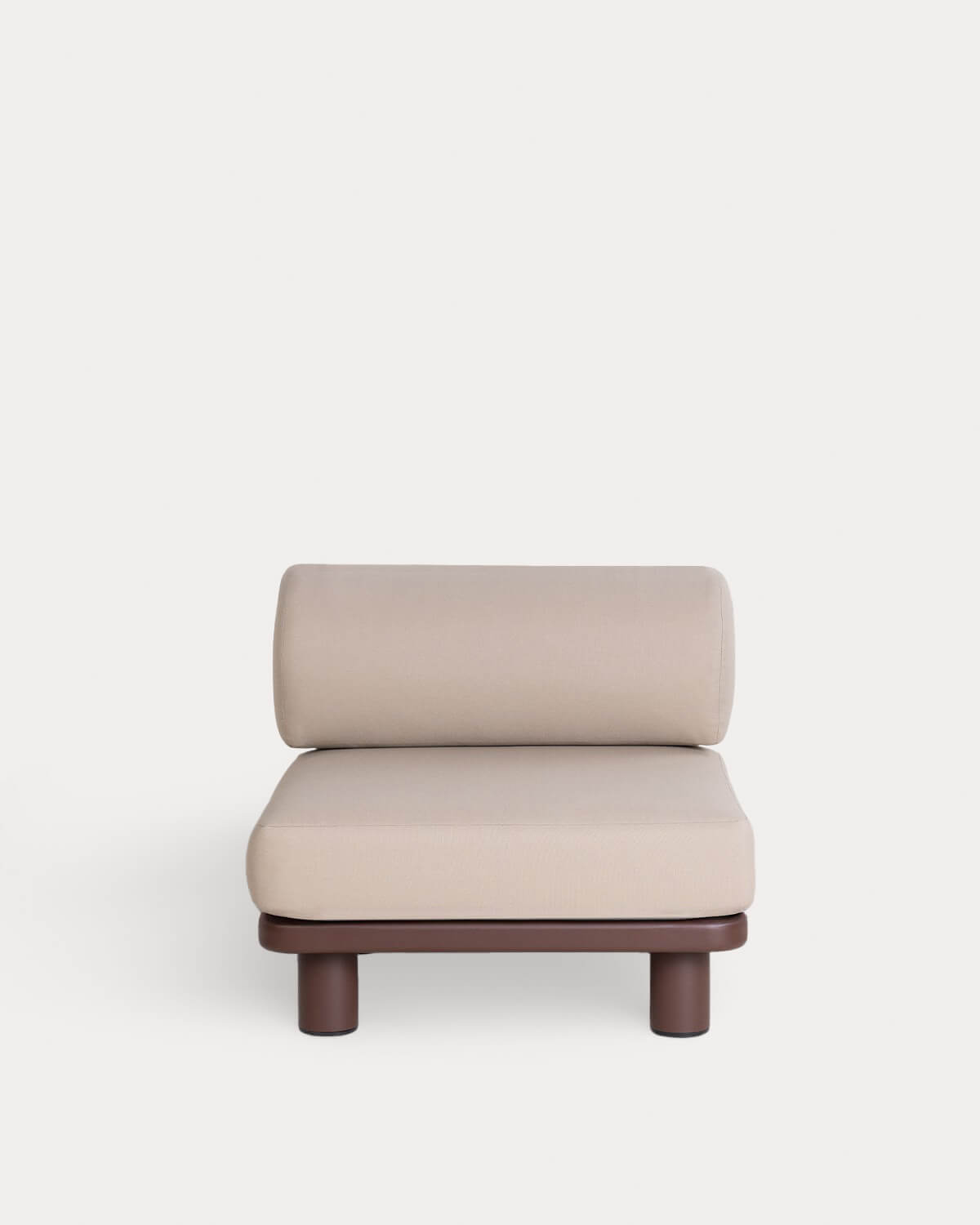 3-Teiliges Modulares Gartensofa mit 2 Eckmodulen und Mittelmodul aus Aluminium und Stoff Lantana, Galeriebild 2