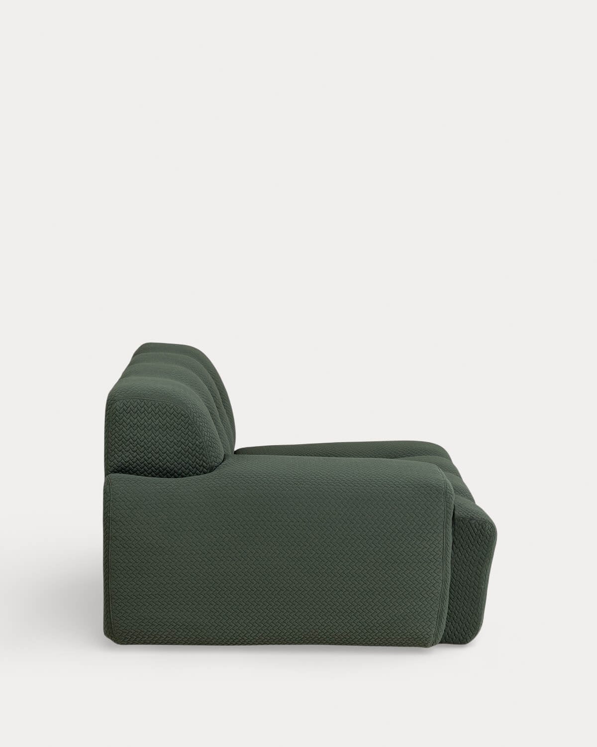 Linkes Eckmodul aus vakuumverpacktem Stoff für Nahual Modulsofa, Galeriebild 2