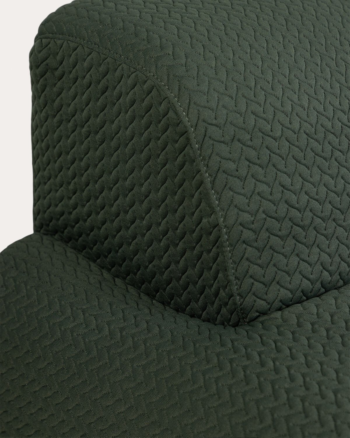 Linkes Eckmodul aus vakuumverpacktem Stoff für Nahual Modulsofa, Galeriebild 5