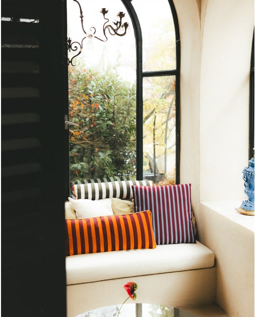 Rechteckiges Outdoor-Kissen aus Stoff (28x67 cm) Zambi