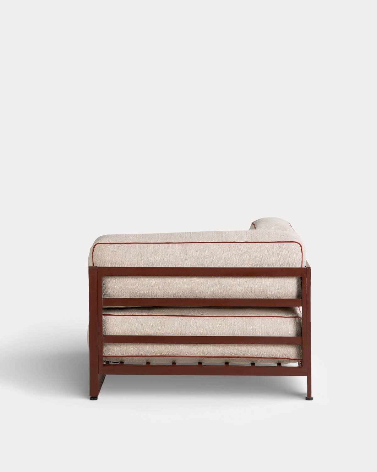 Eck-Gartenmodul aus Metall und Stoff für modulares Sofa Kristen, Galeriebild 3