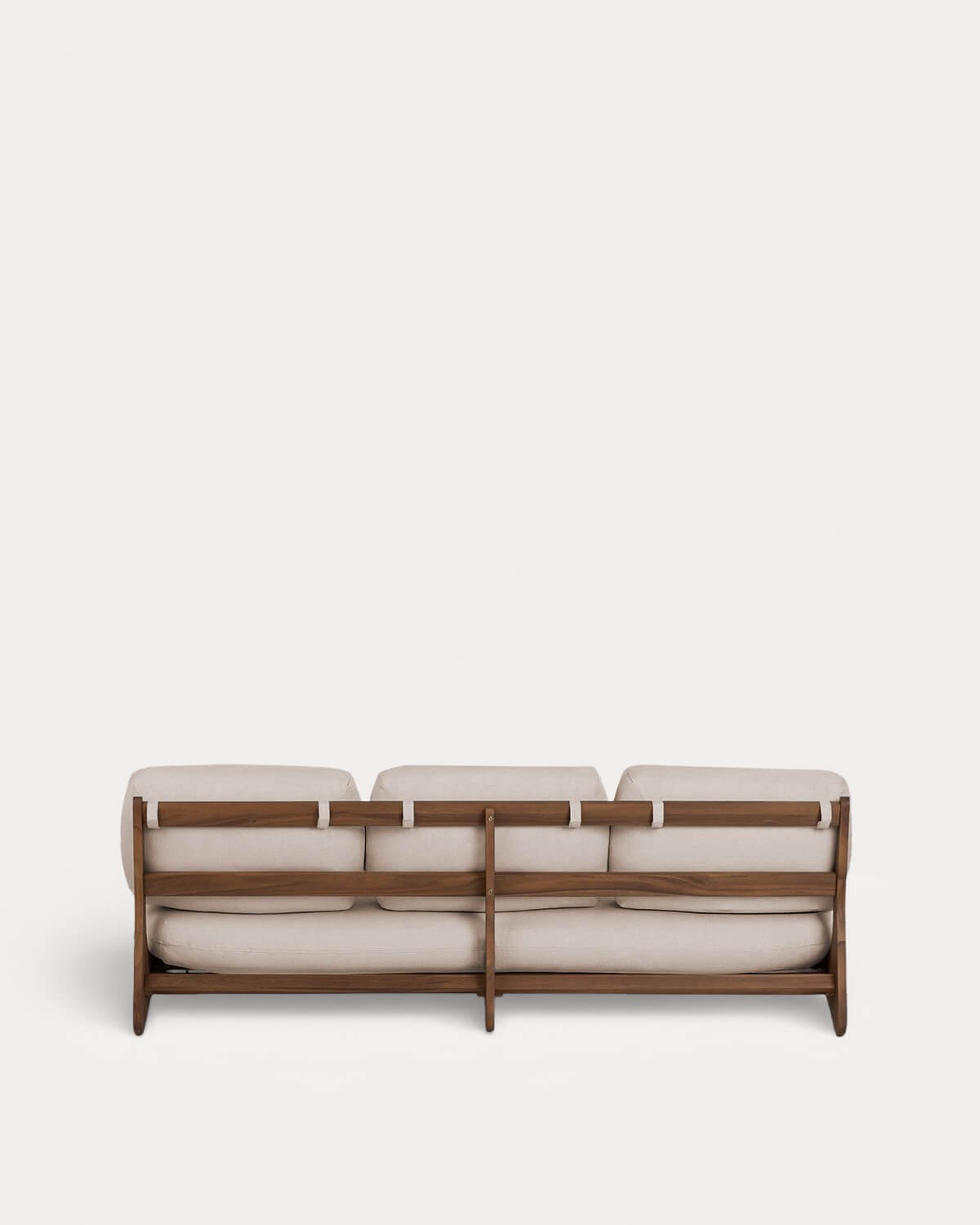 3-Sitzer-Gartensofa aus Akazienholz und Stoff Lorent, Galeriebild 3